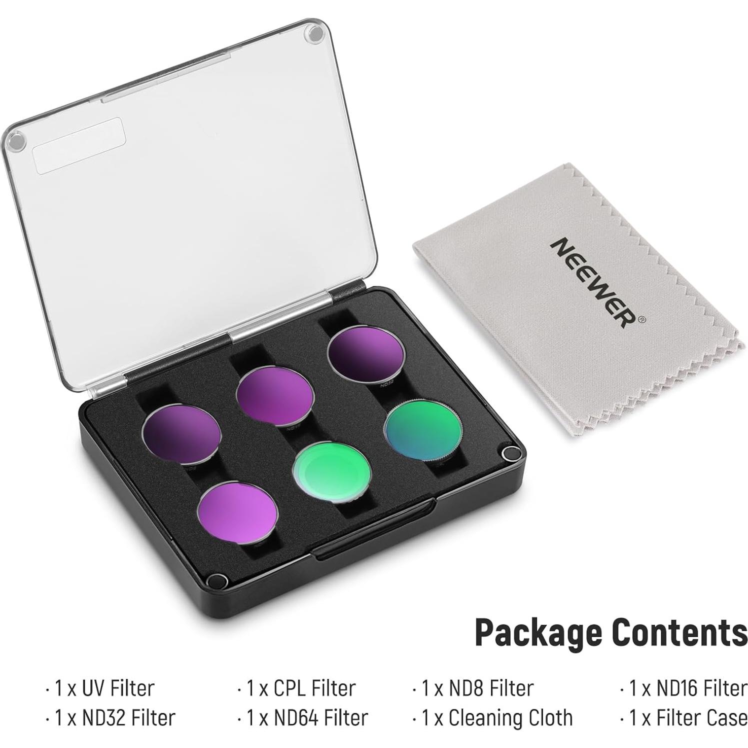 Kit de Filtros ND NEEWER 6 Piezas para Insta360 GO 3S