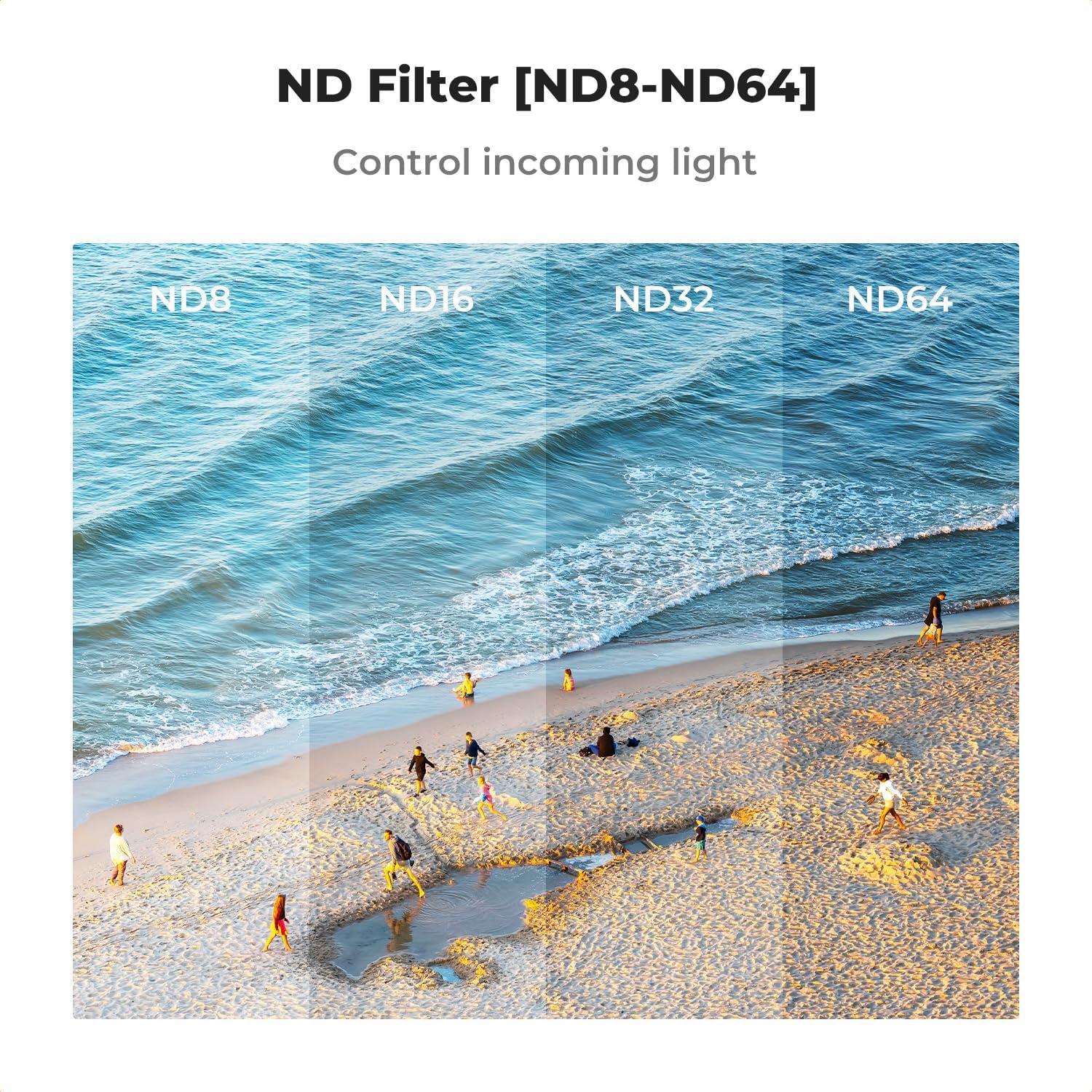 Kit de Filtros K&F Concept para DJI Avata 2 - UV, PL, ND8, ND16, ND32, ND64