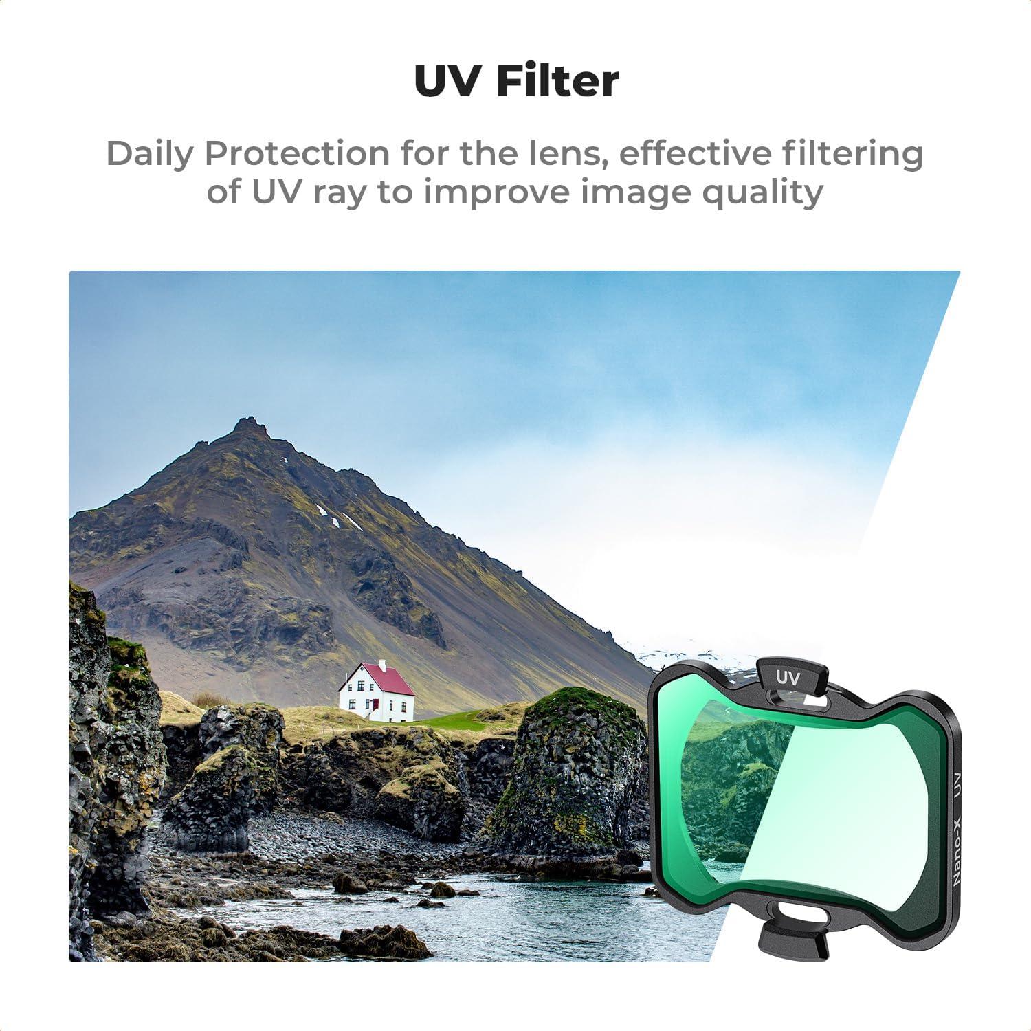Kit de Filtros K&F Concept para DJI Avata 2 - UV, PL, ND8, ND16, ND32, ND64