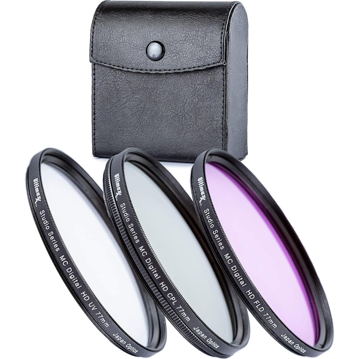 Kit de Filtros de Lente Ultimaxx 72mm UV CPL FLD + Macro