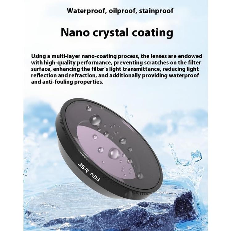 Juego de Filtros para Cámara Insta360 Go Ultra - Vidrio Óptico