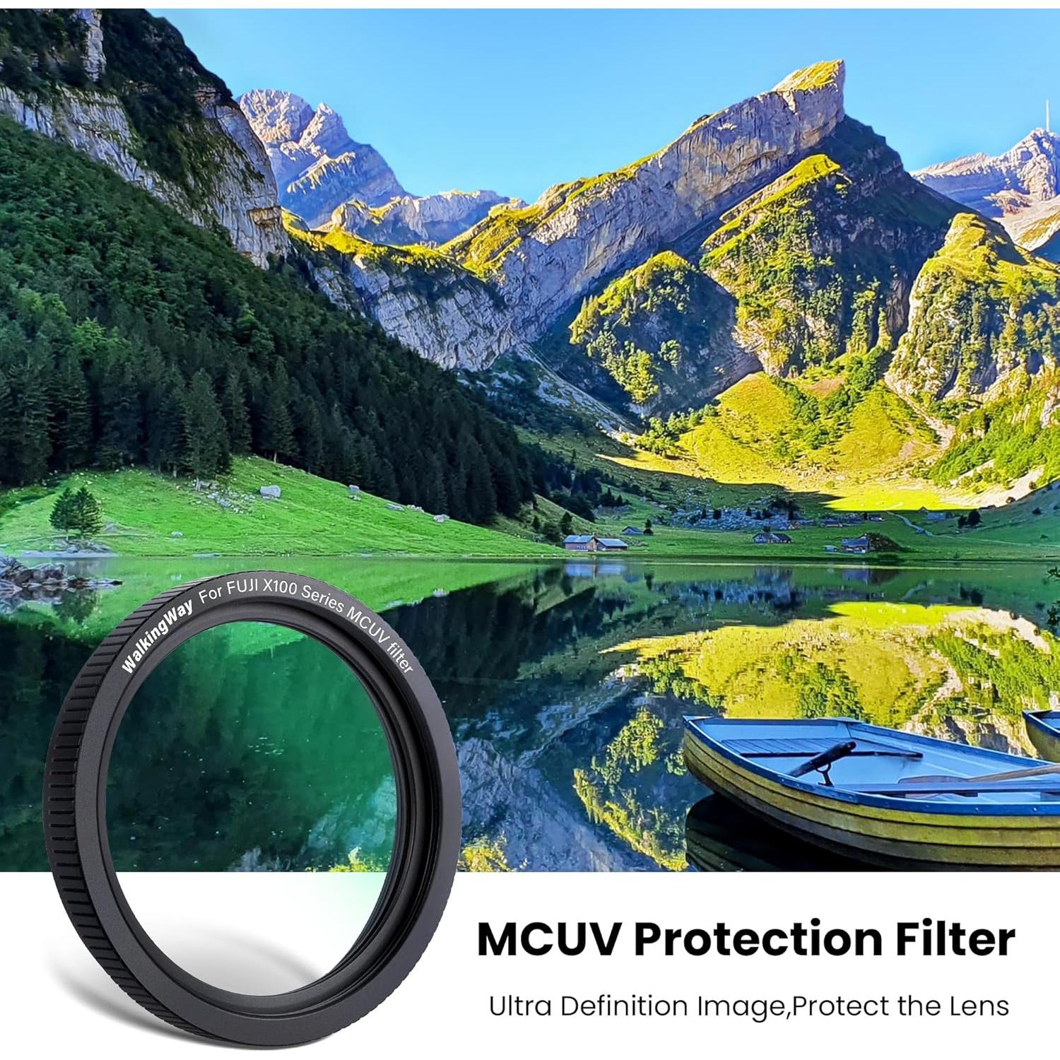 Filtro UV Walkingway para Fujifilm X100 - Protección HD Negra