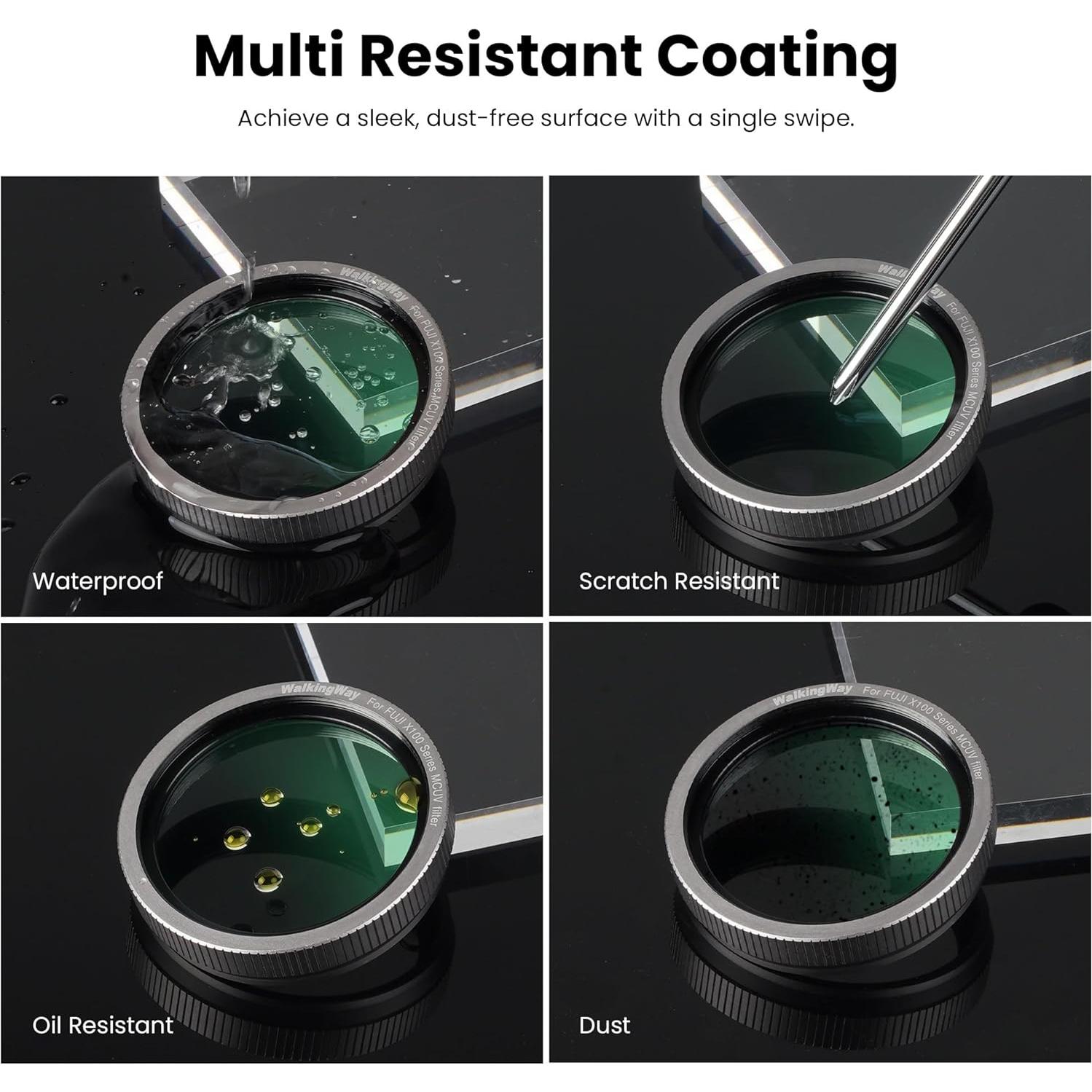 Filtro UV Walkingway para Fujifilm X100 - Protección HD Negra