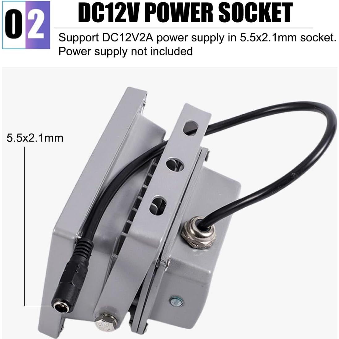 Iluminador IR HGSX 940nm 6-LEDs Resistente al Agua IP65