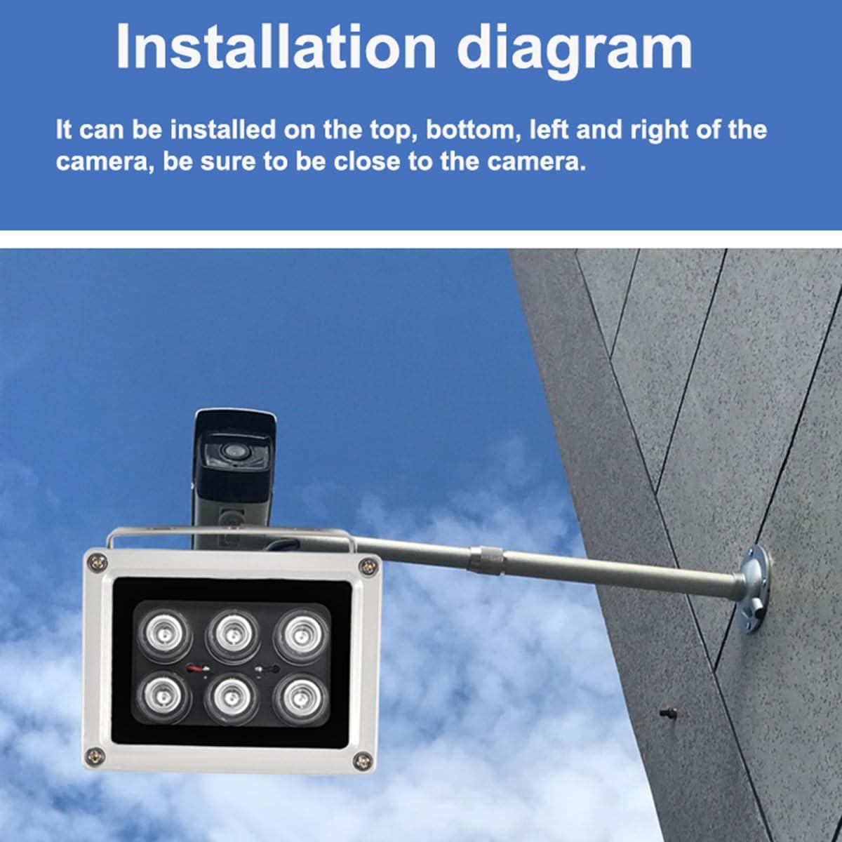 Iluminador IR HGSX 940nm 6-LEDs Resistente al Agua IP65