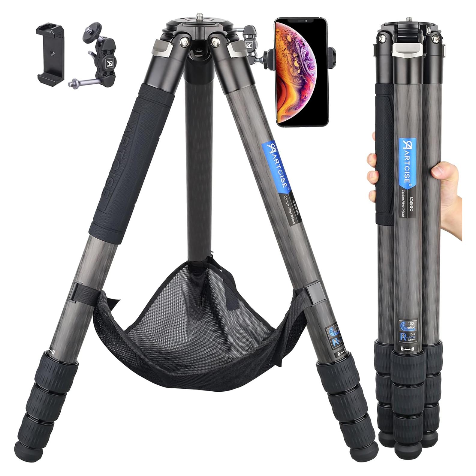 Trípode Profesional de Viaje ARTCISE CS90C - Fibra de Carbono 40mm