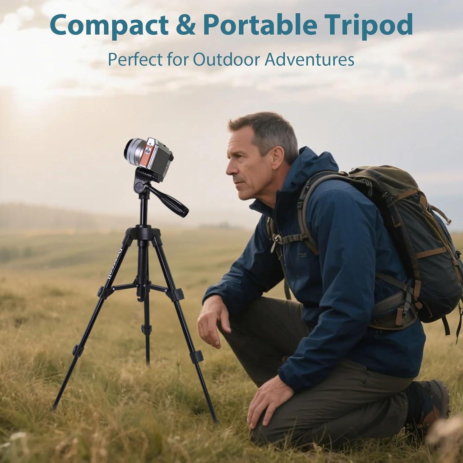 Mini Trípode para Cámara dxxccoll, Aluminio Ligero, 28-63.5 cm