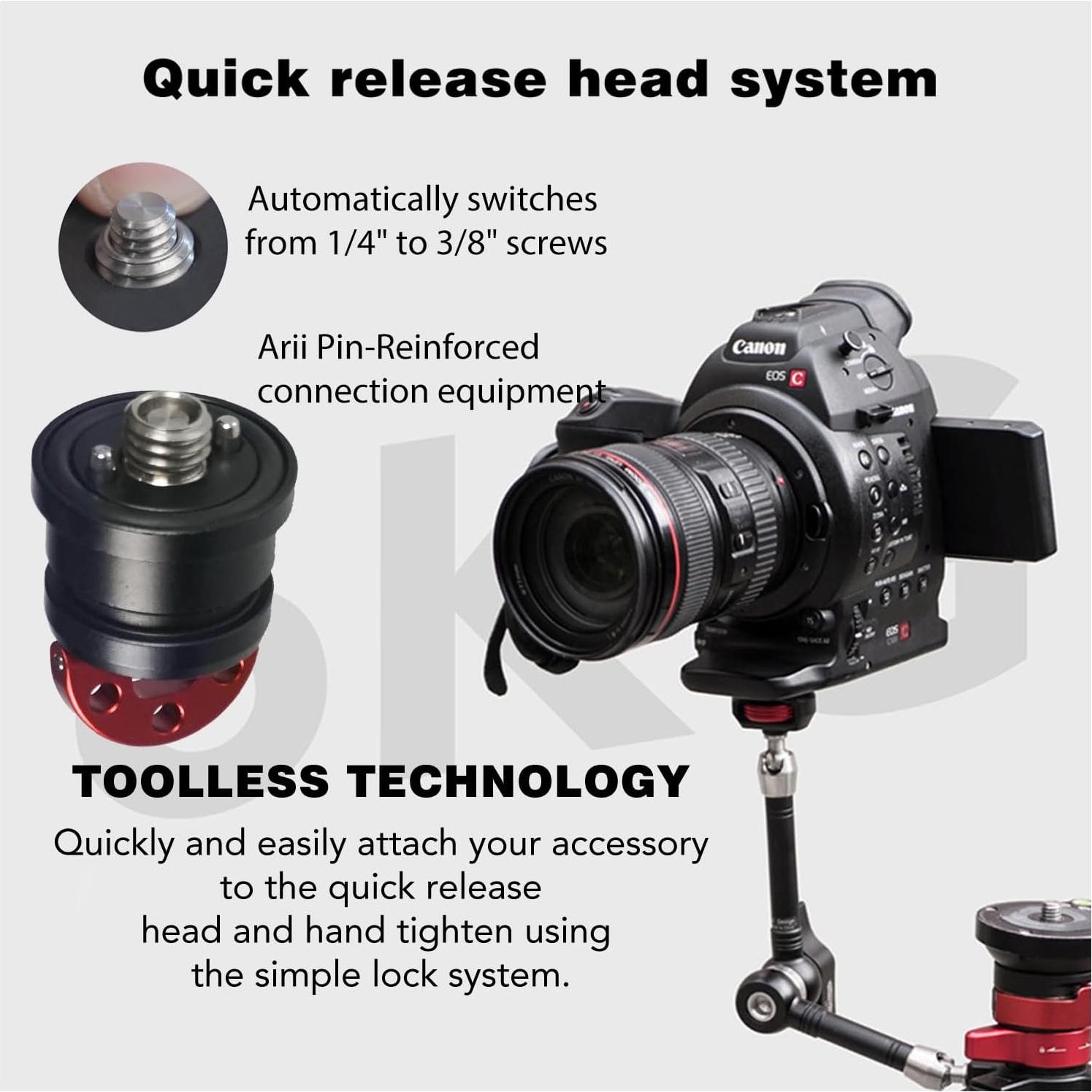 Brazo Mágico Spider Crab IFOOTAGE 28cm + 18cm + Abrazadera C