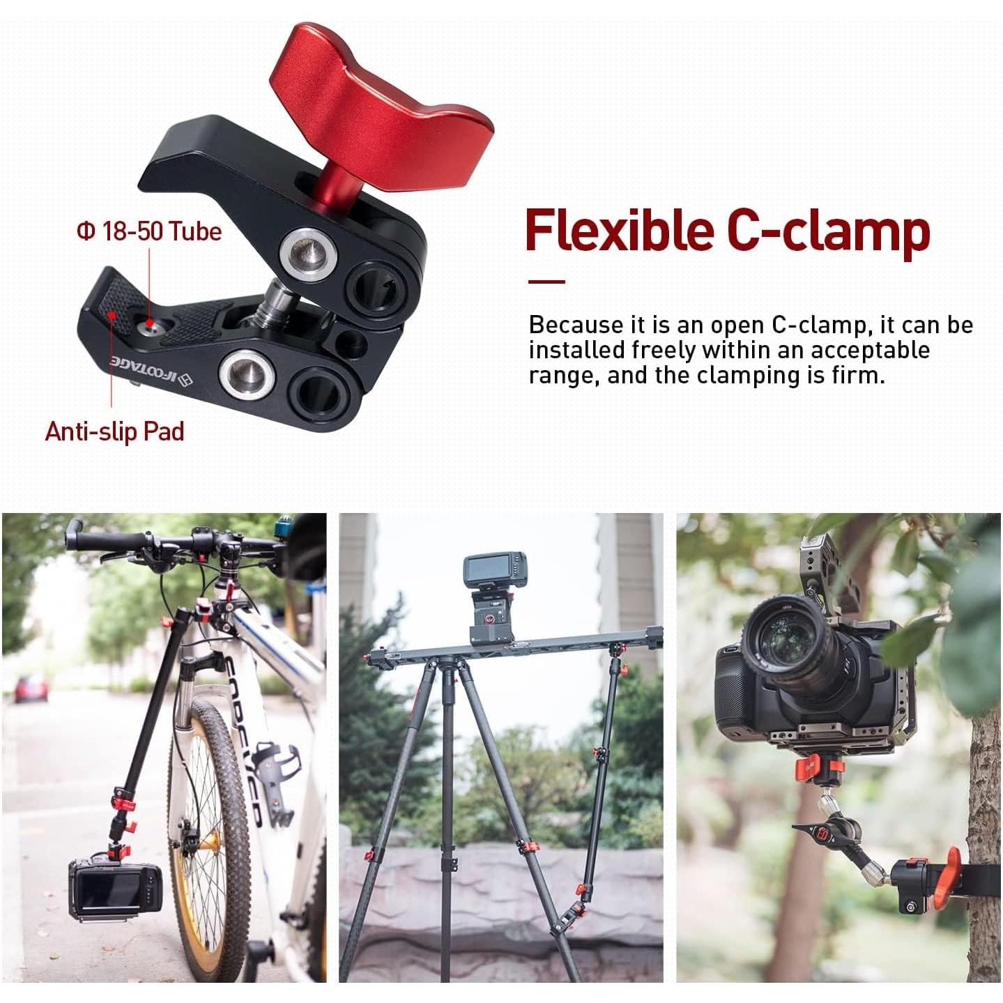 Brazo Mágico Spider Crab IFOOTAGE 28cm + 18cm + Abrazadera C