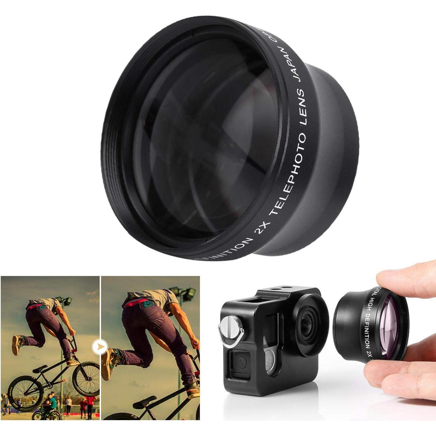 Lente Telefoto 2X Hilitand para Cámara 37mm Alta Definición