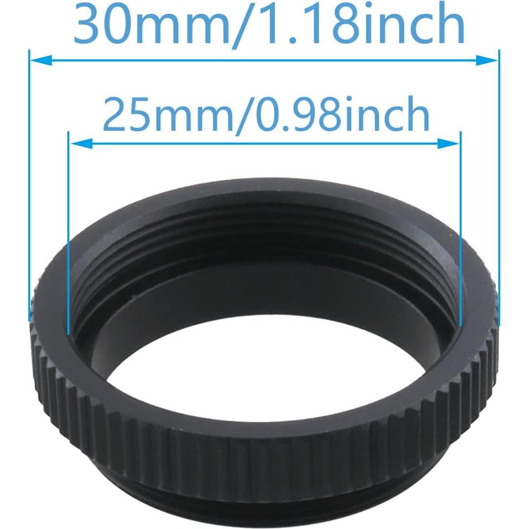 Adaptador de lente C a CS ZCZQC 30mm Aluminio 2PCS