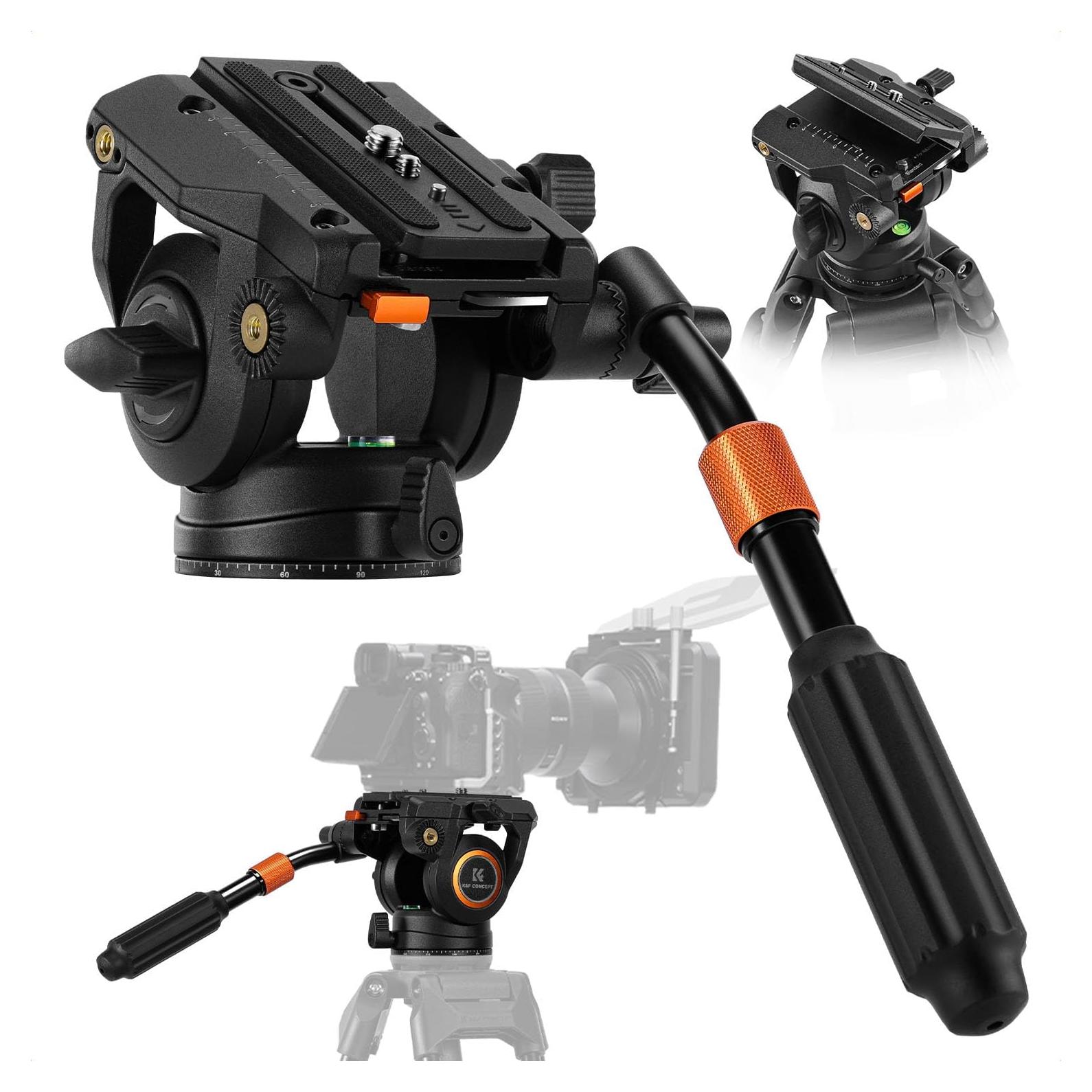 Cabezal Fluido K&F CONCEPT BV40 para Trípode 8kg