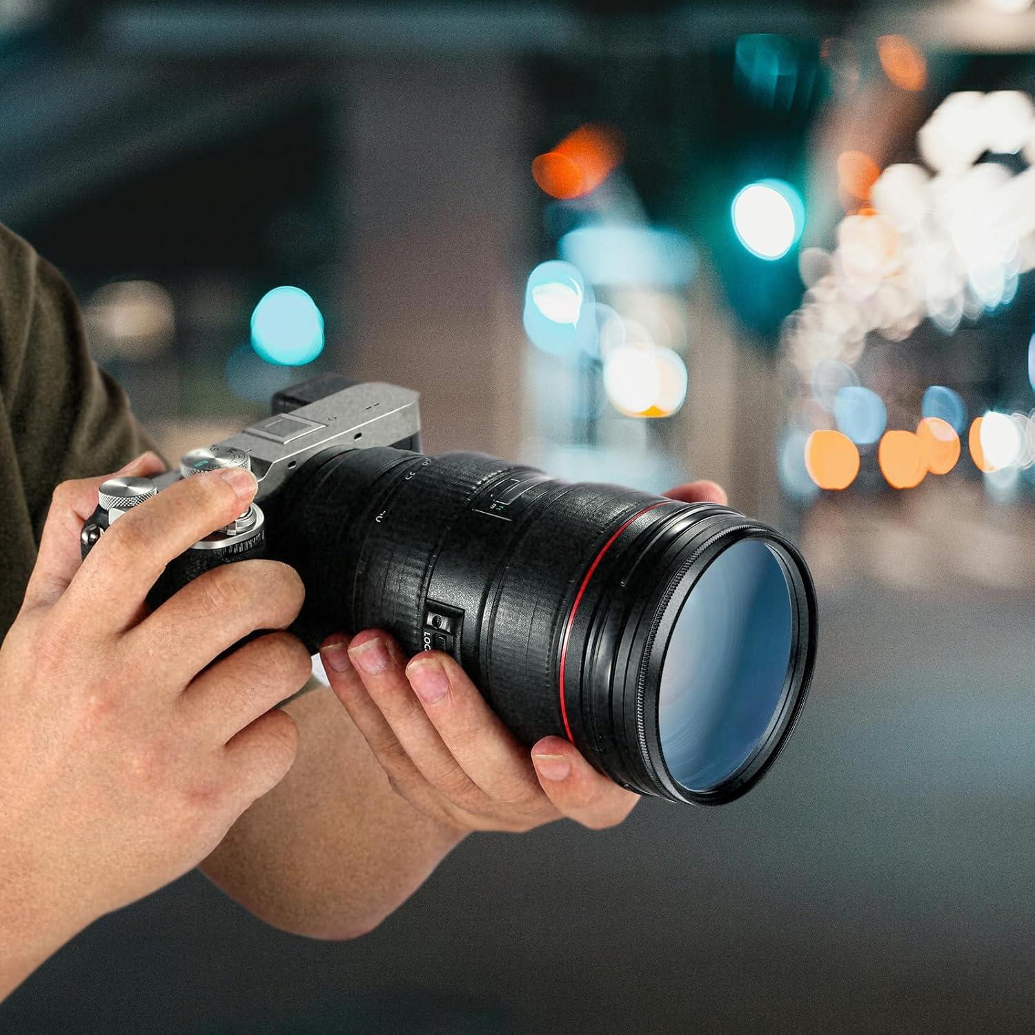 Adaptador de anillo de paso NEEWER 67-77mm con paño de limpieza