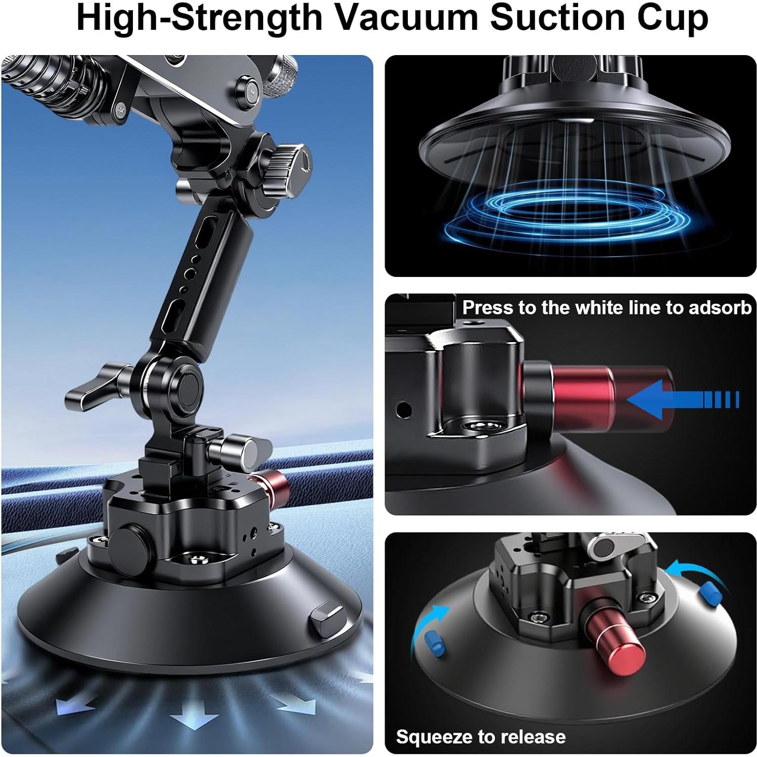 Soporte de Succión para Cámara Came-TV MR01 Estabilizador 360