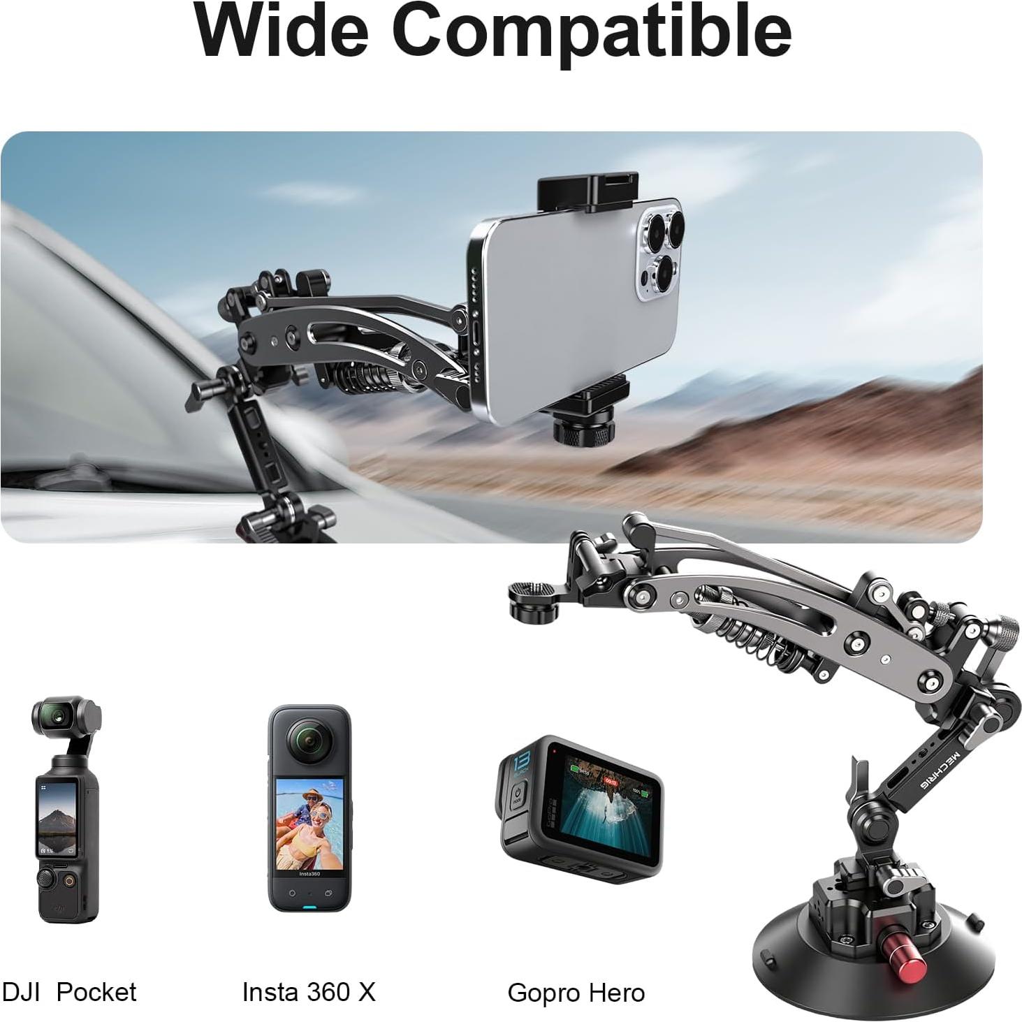 Soporte de Succión para Cámara Came-TV MR01 Estabilizador 360