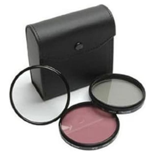 Juego de Filtros 52mm UV Fluorescente Polarizador Blue Nook