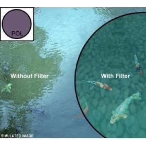 Juego de Filtros 52mm UV Fluorescente Polarizador Blue Nook