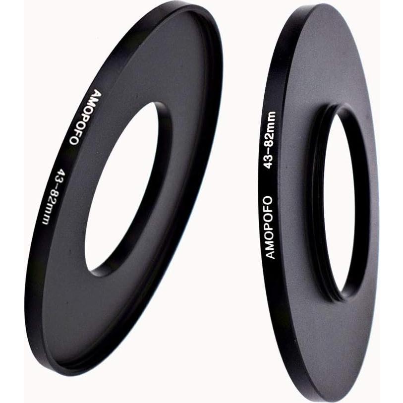 Adaptador de Anillo de Paso 43mm a 82mm AMOPOFO para Cámaras