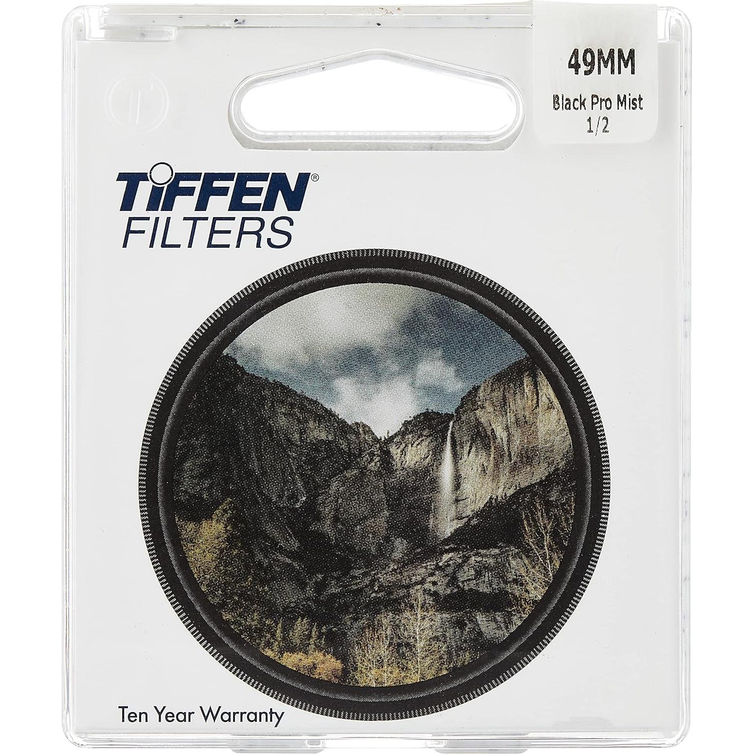 Filtros Tiffen 49mm Black Pro-Mist 1/2 y UV para Lentes