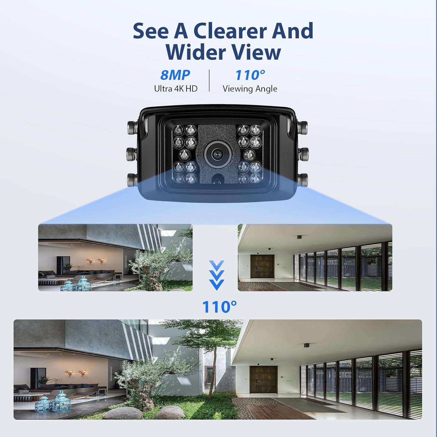 Cámara Mini IP PoE 8MP MWRCTV con Lente 2.8mm y IR