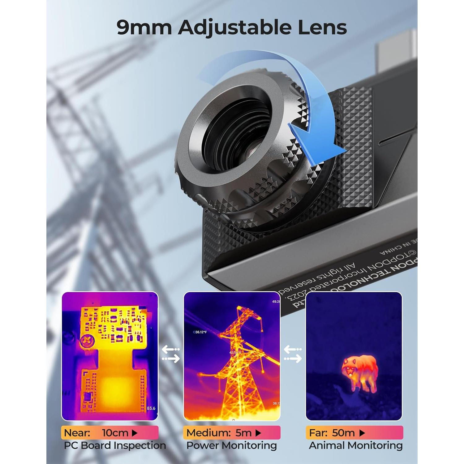 Cámara Térmica TOPDON TS001 256x192 IR para Android