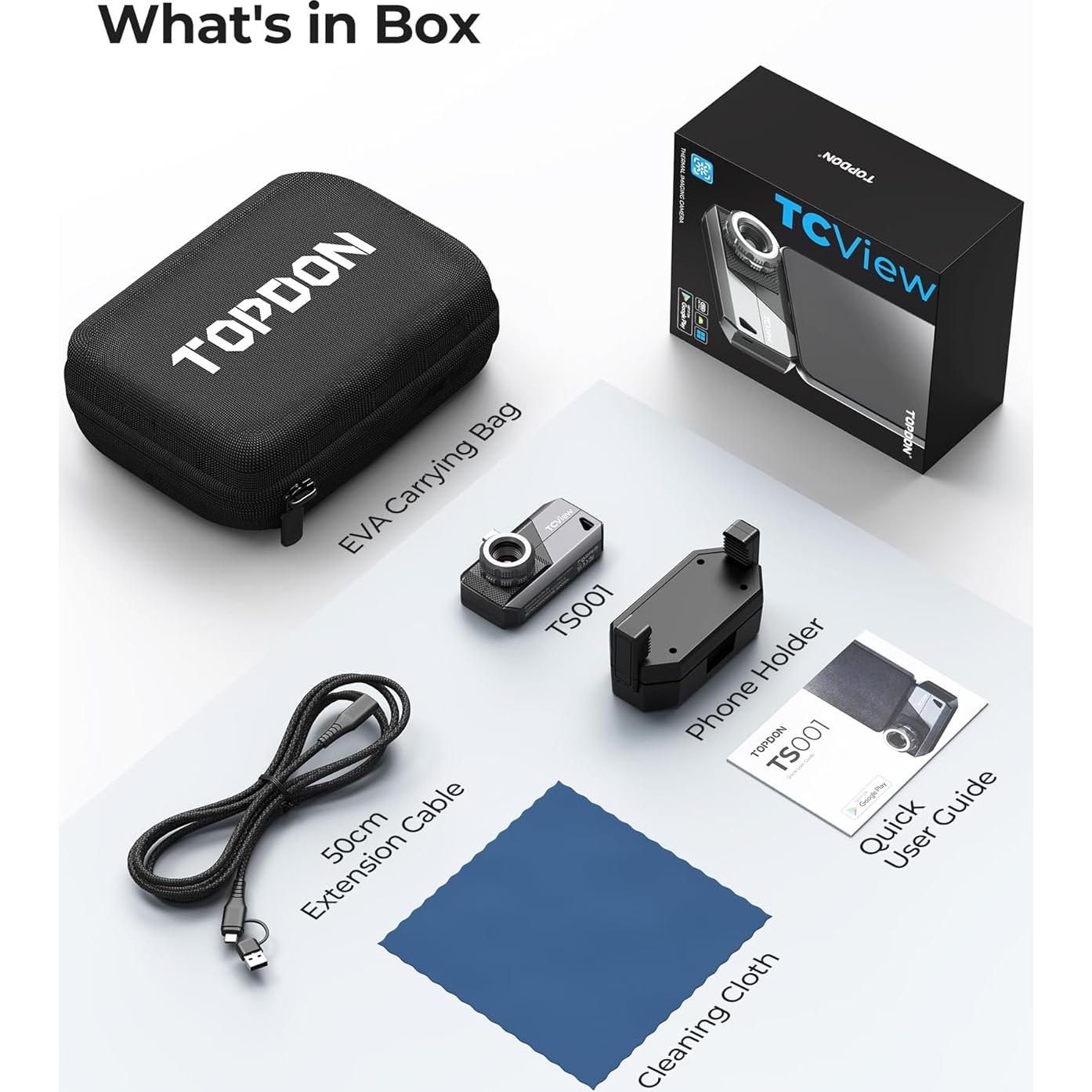 Cámara Térmica TOPDON TS001 256x192 IR para Android