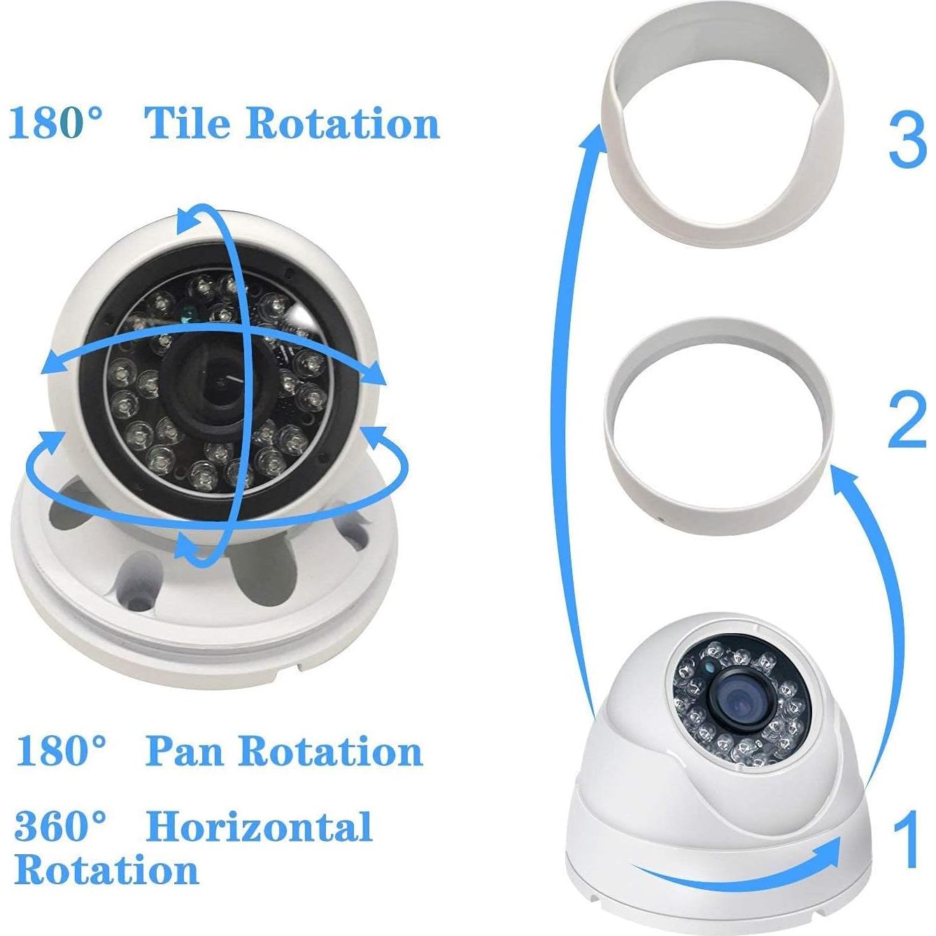Cámara de Seguridad 4 en 1 Real HD Dome 8MP IR 20m