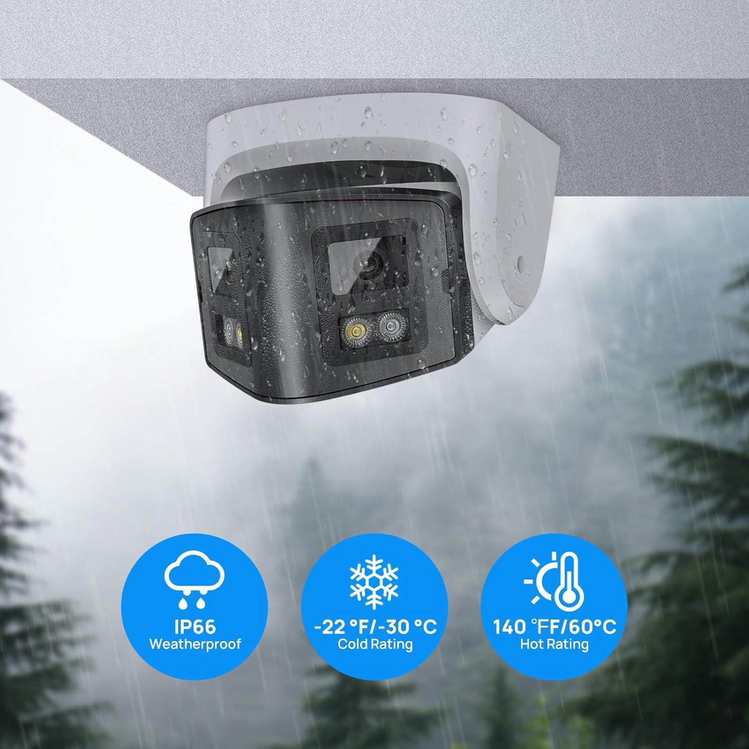 Cámara IP PoE Panoeagle 4MP Doble Lente 170° Exterior