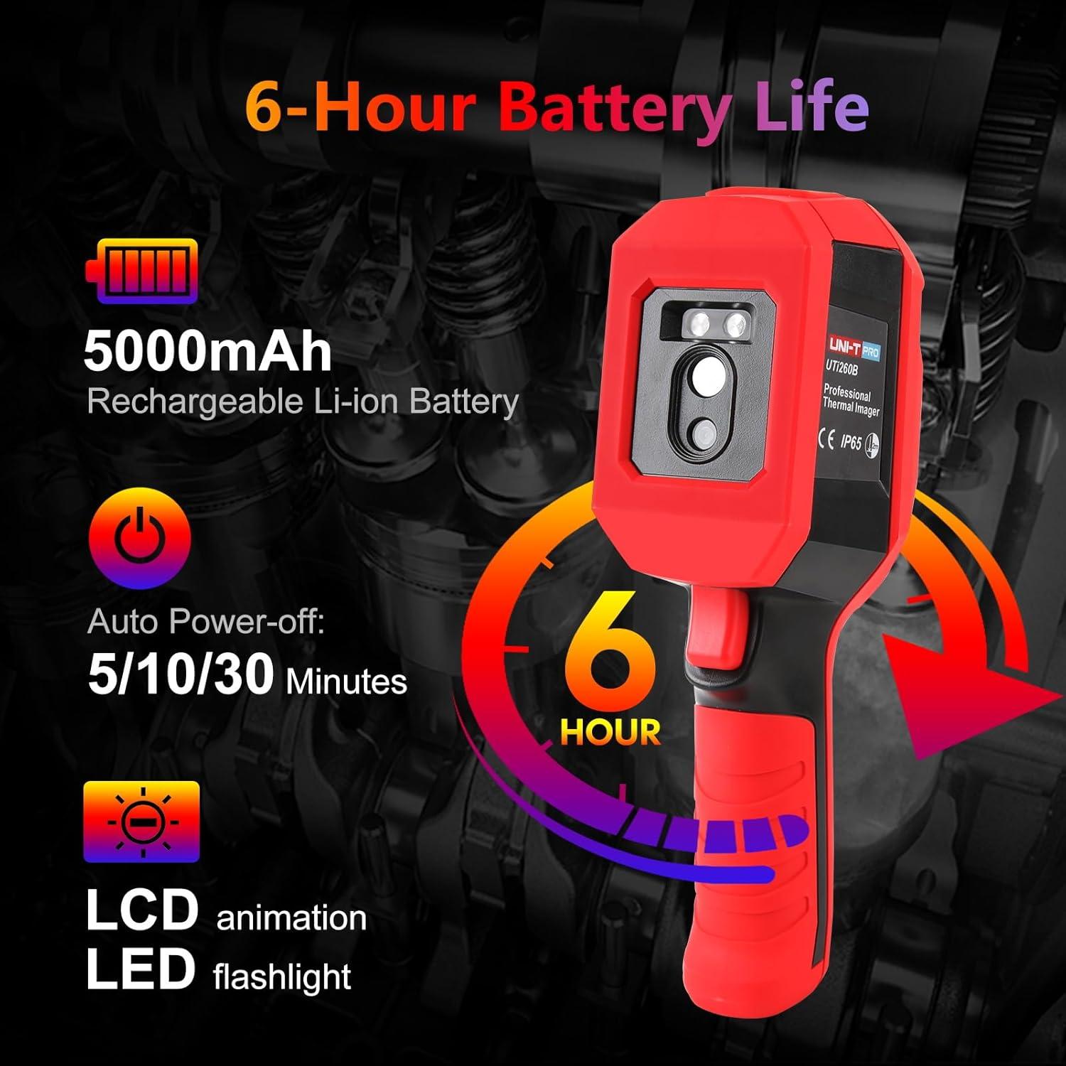Cámara Térmica UNI-T UTi260B con Lente Macro 256x192