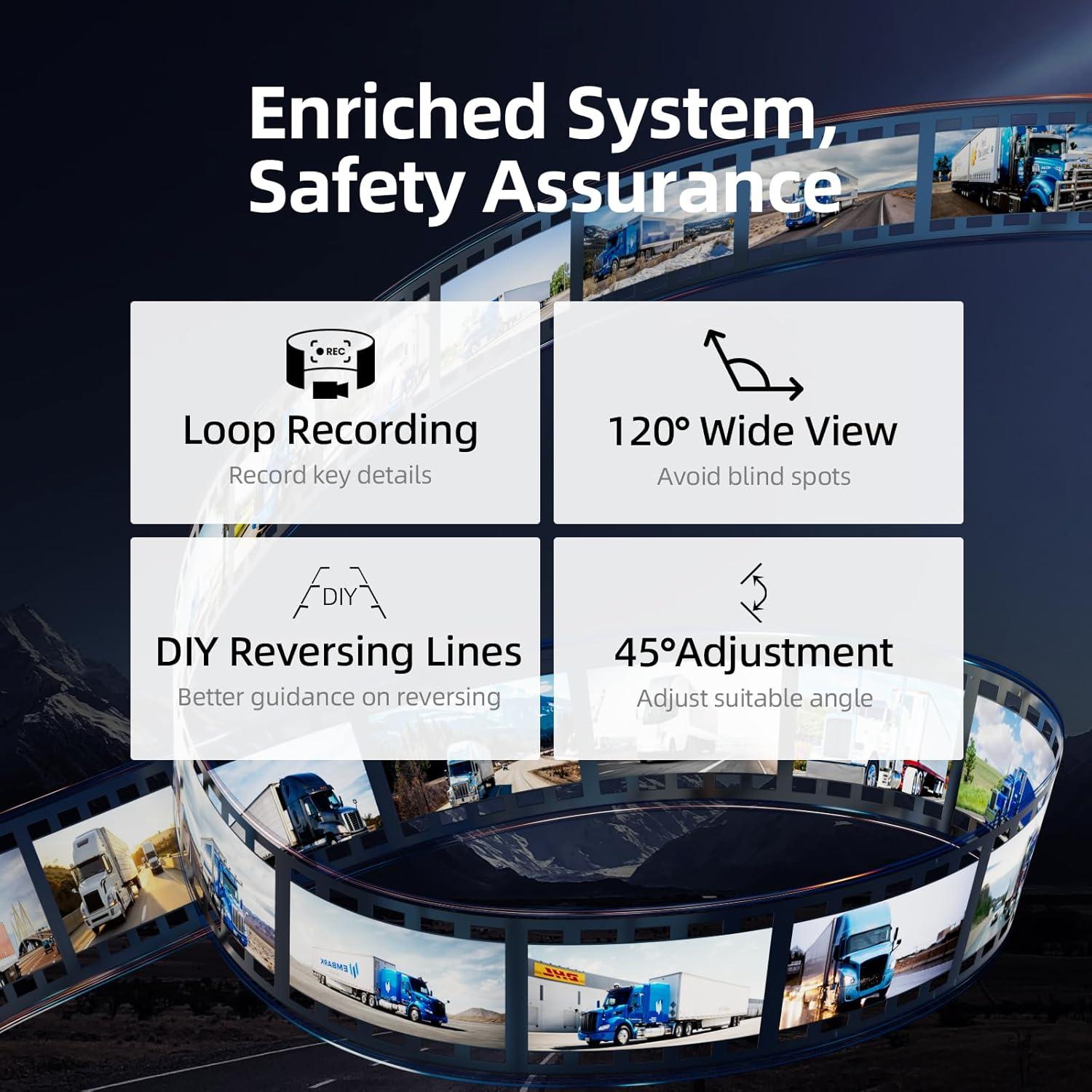 Cámara de Respaldo Inalámbrica eRapta RV 5" 1080P con Monitor