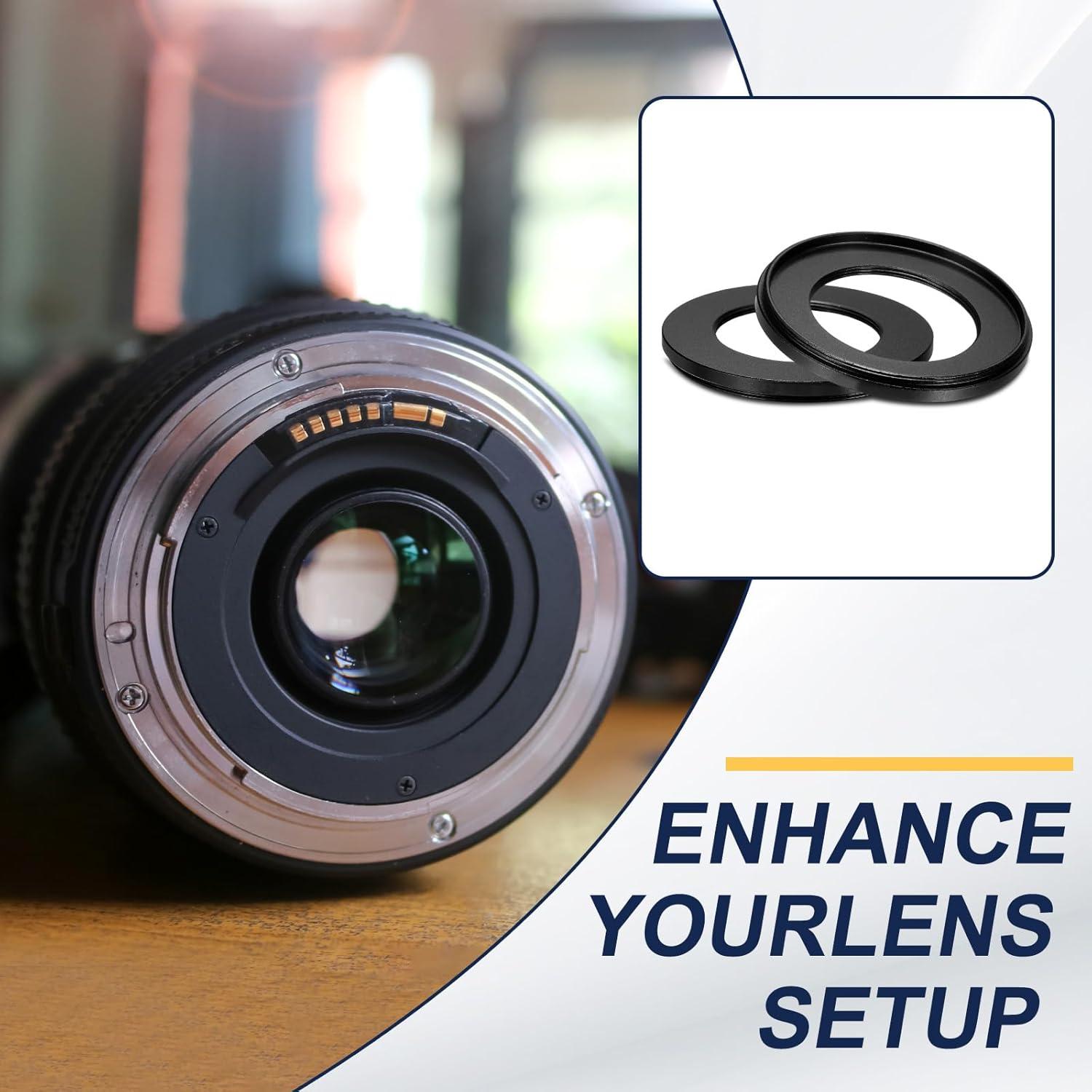 Adaptador de anillo de paso PATIKIL 58mm a 62mm para filtros DSLR