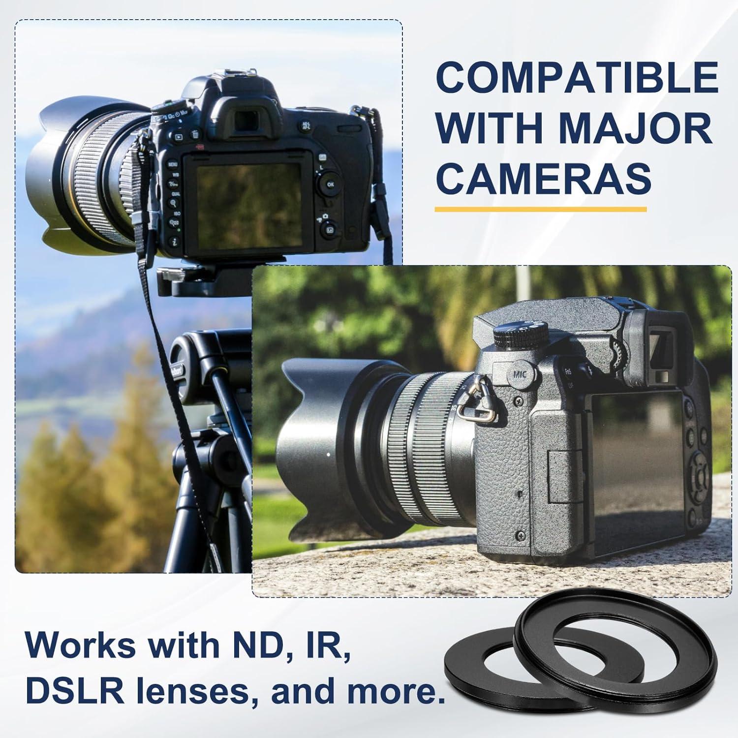 Adaptador de anillo de paso PATIKIL 58mm a 62mm para filtros DSLR