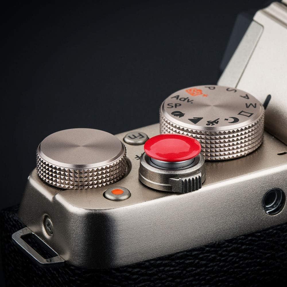 Tapa de Botón de Obturador Jinjiacheng 2X Rojo para Cámaras