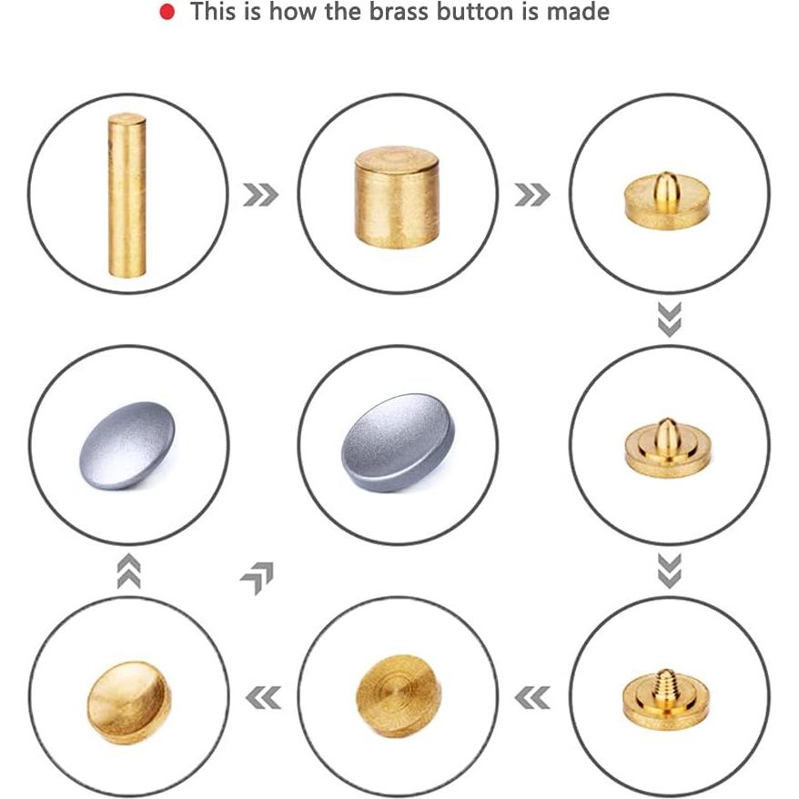 Botón de Liberación Suave VKO Gris - 2 Piezas 10mm y 11mm