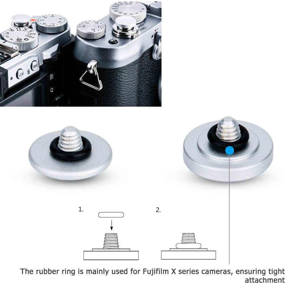 Botones de Liberación Suave JJC para Cámaras Fuji y Sony
