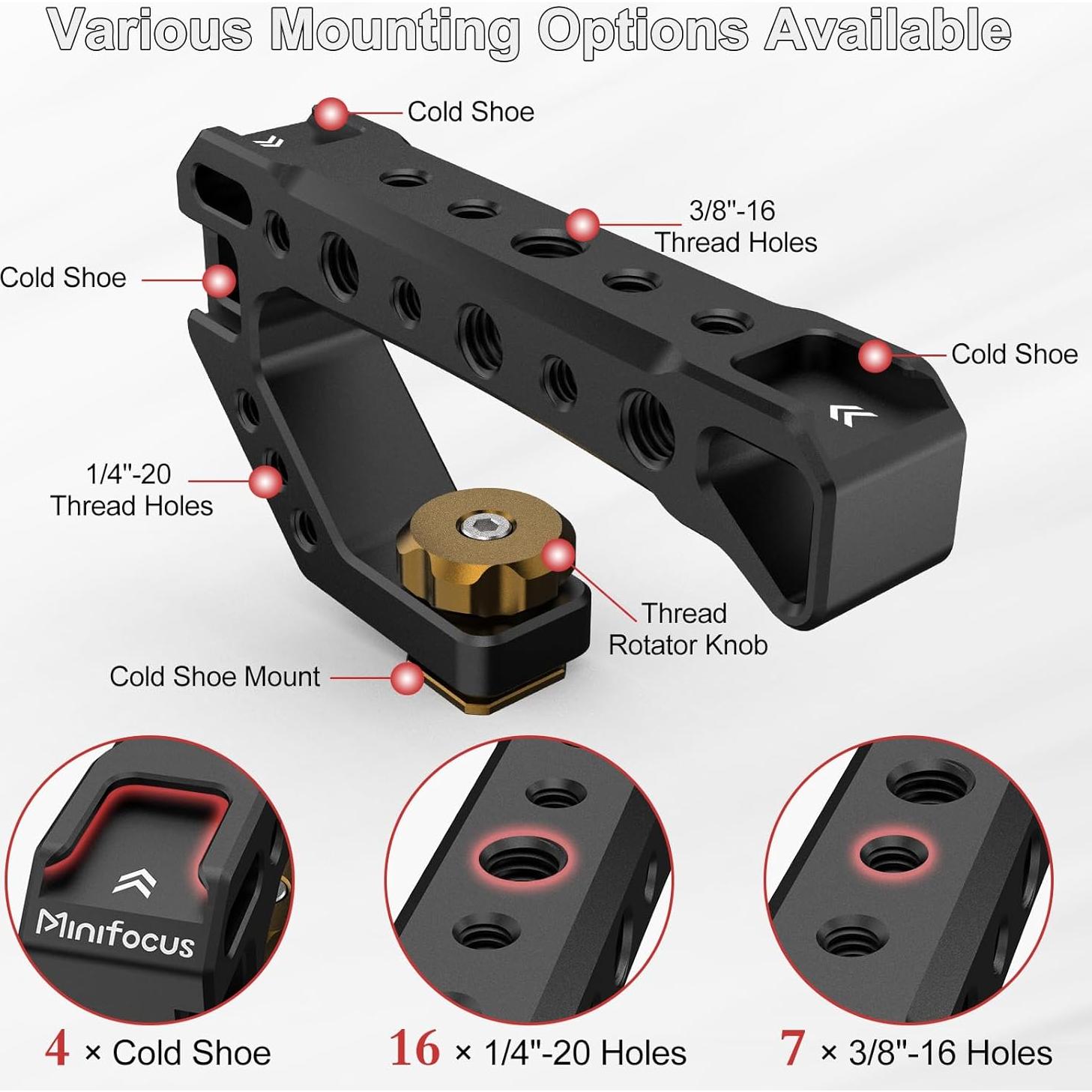 Mango Superior Universal Minifocus con 4 Zapatas Frías 10kg