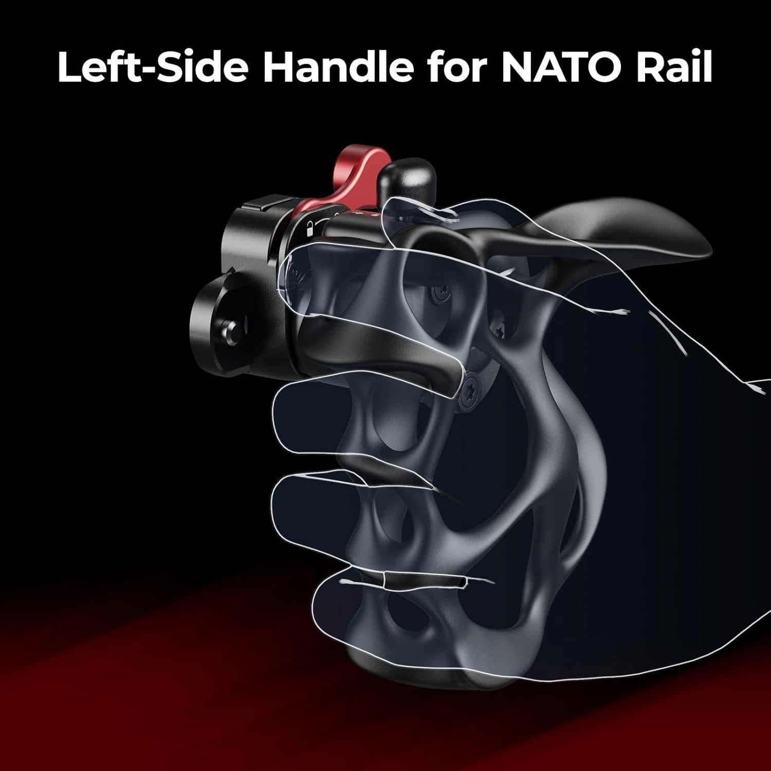 Mango Lateral Izquierdo SmallRig 12796 con Abrazadera NATO 15kg