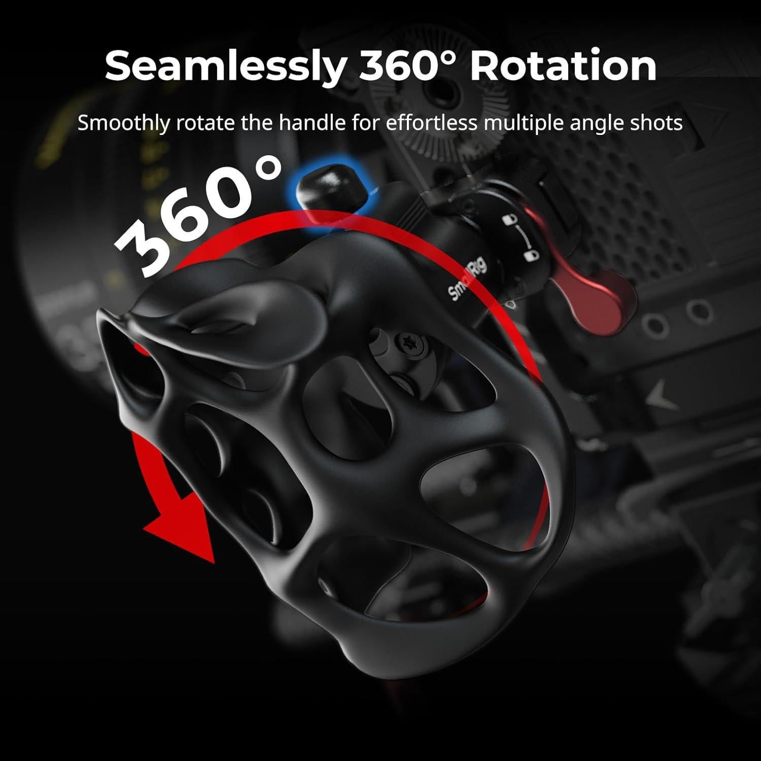 Mango Lateral Izquierdo SmallRig 12796 con Abrazadera NATO 15kg