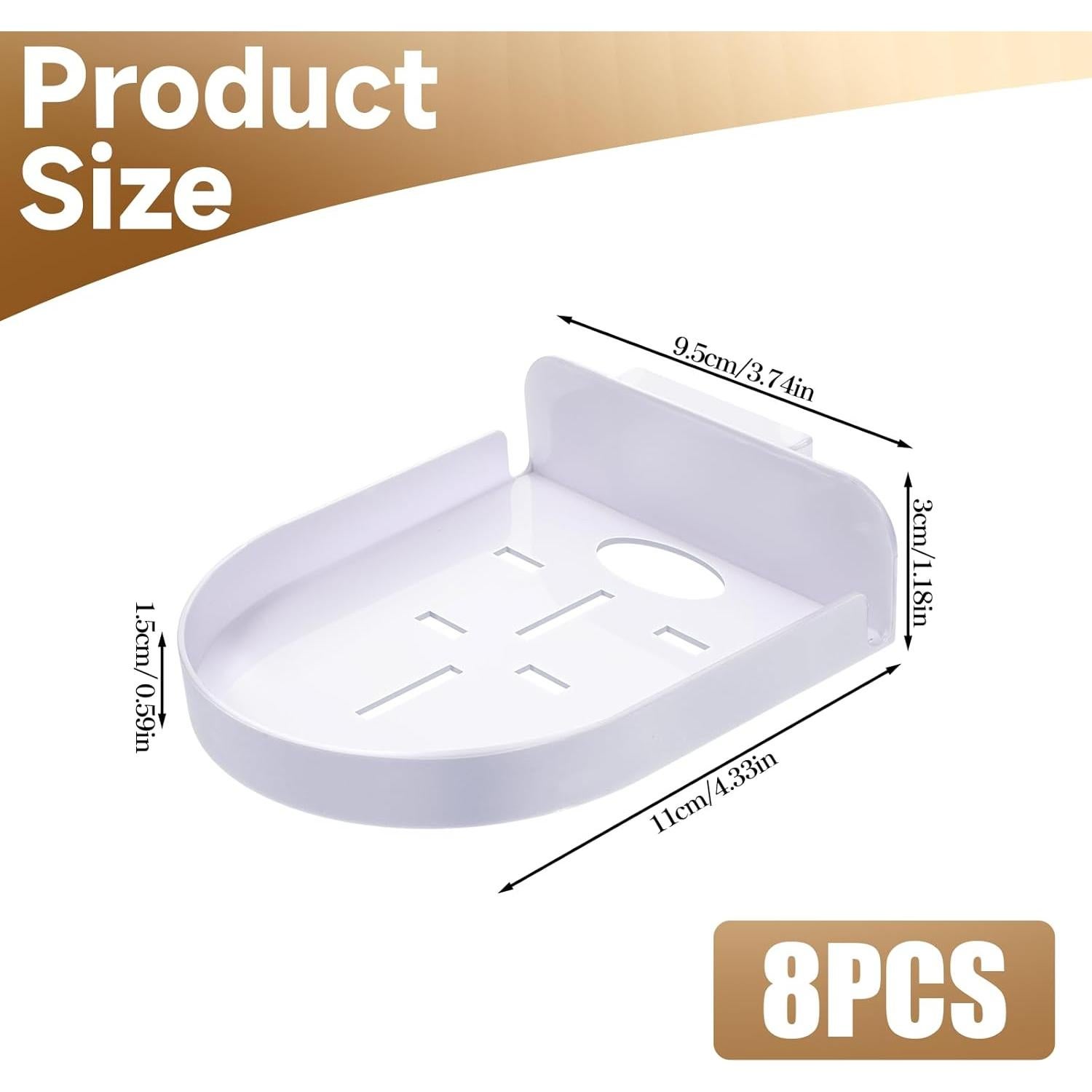 8 Soportes de Pared para Cámara de Seguridad Josojoou Blanco