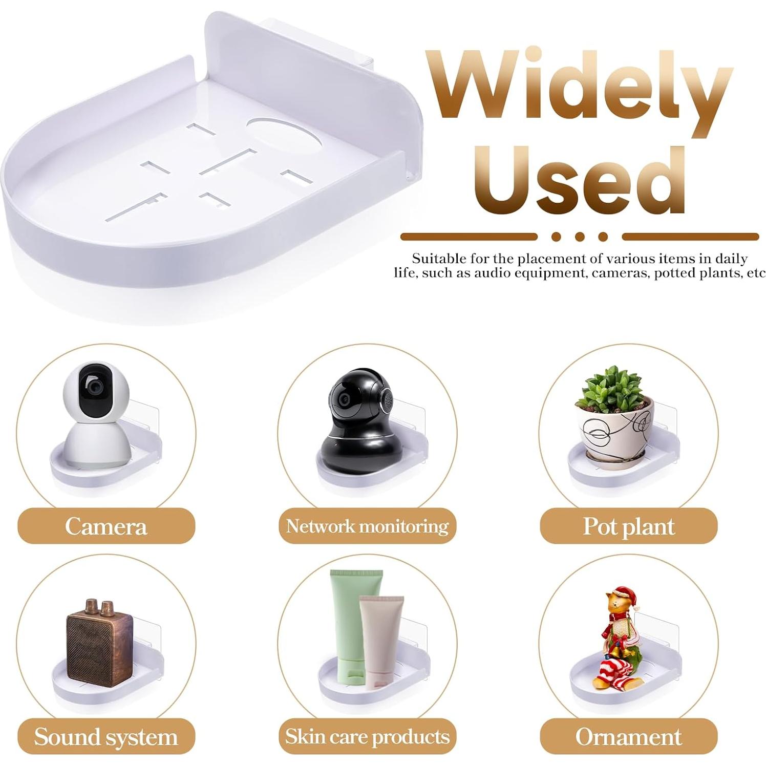 8 Soportes de Pared para Cámara de Seguridad Josojoou Blanco