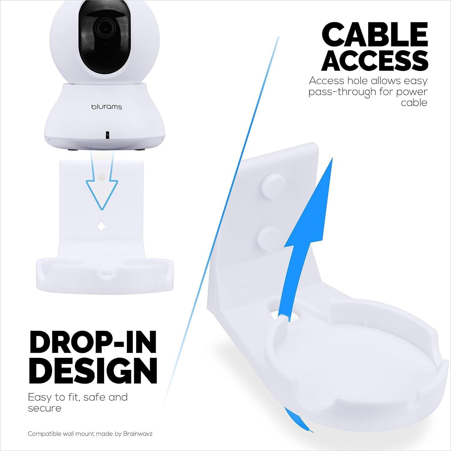 Soporte de Pared para Cámara de Seguridad Blurams A31 2K - Blanco