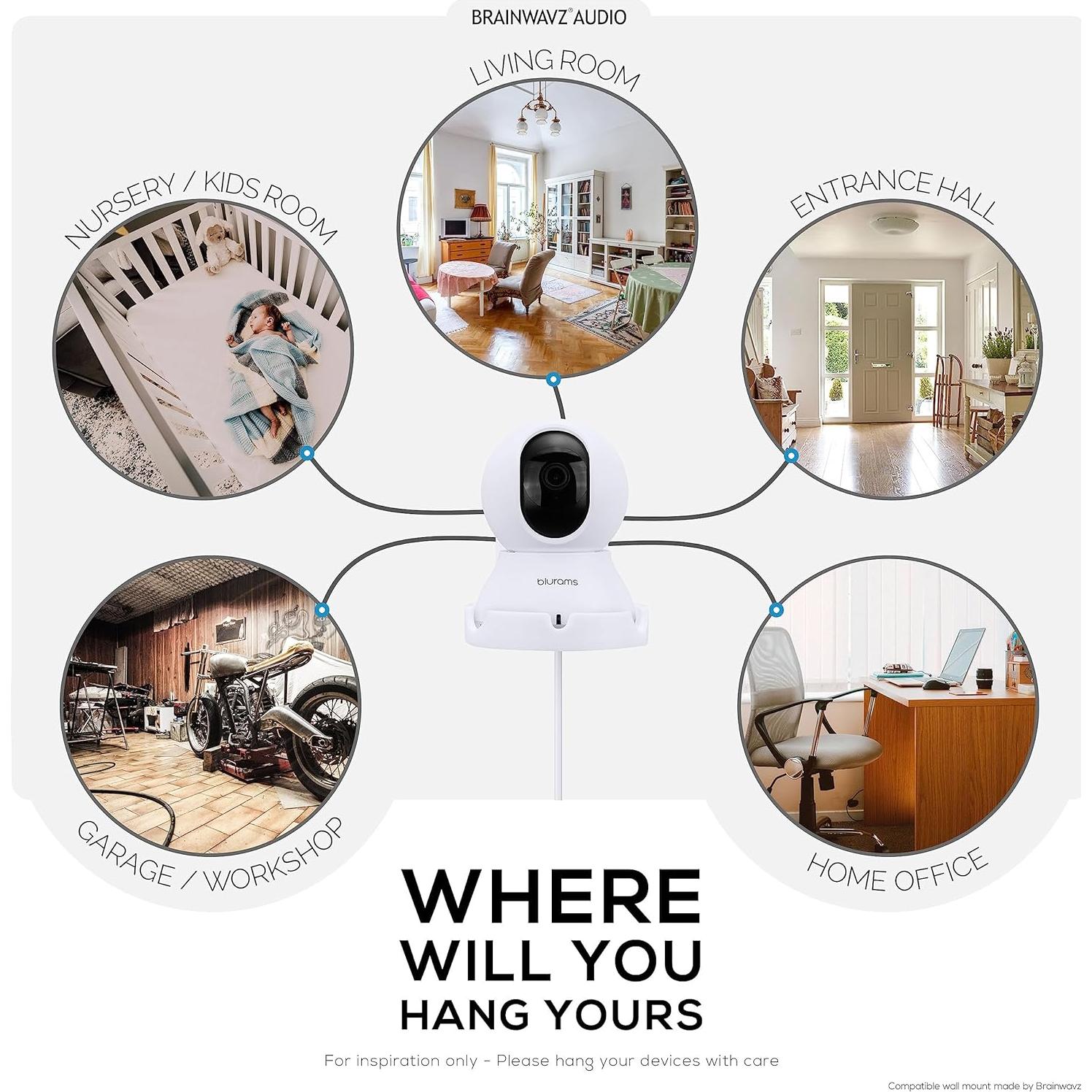 Soporte de Pared para Cámara de Seguridad Blurams A31 2K - Blanco