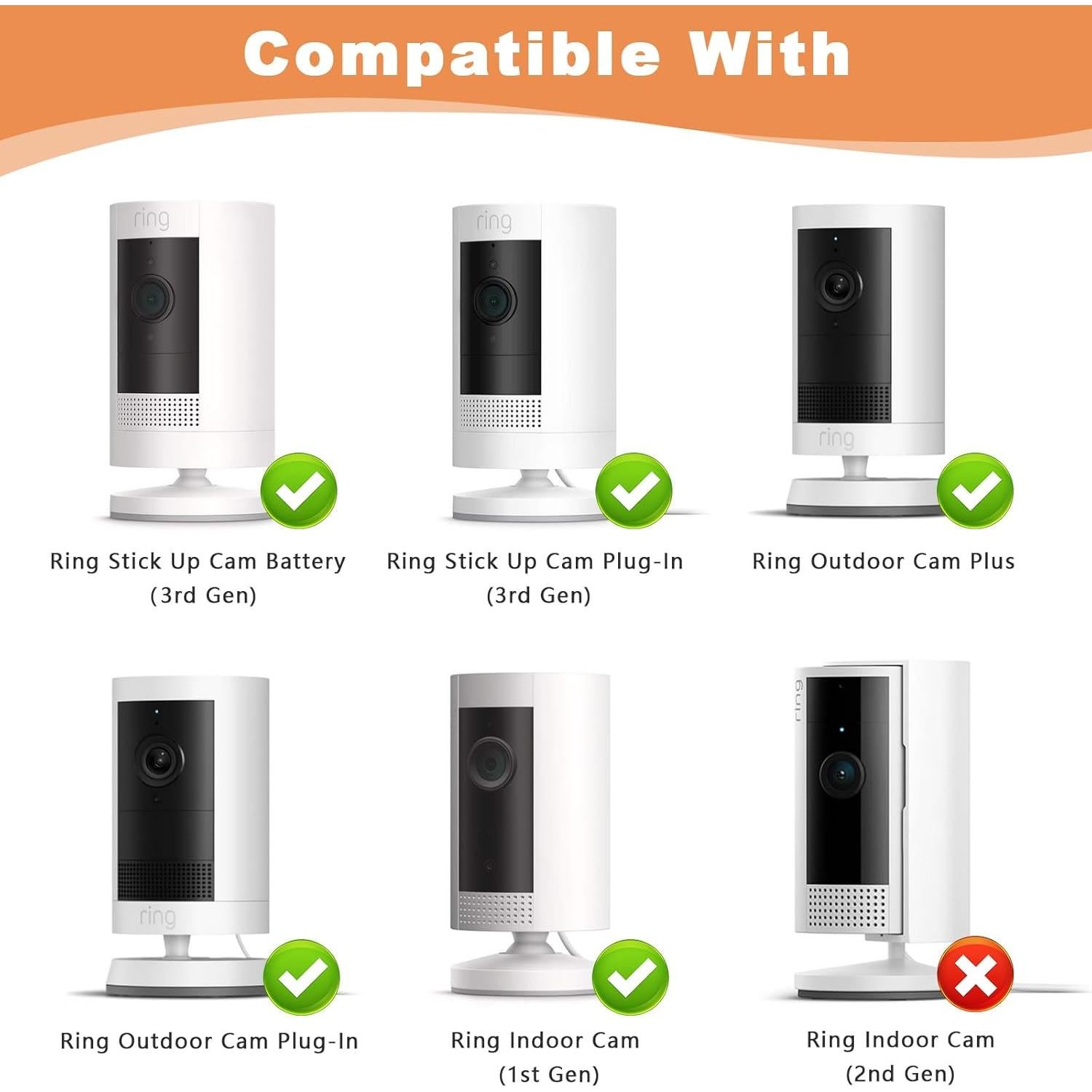 Soporte de Pared para Cámara Ring 2P Dukoyb Ajustable 360°