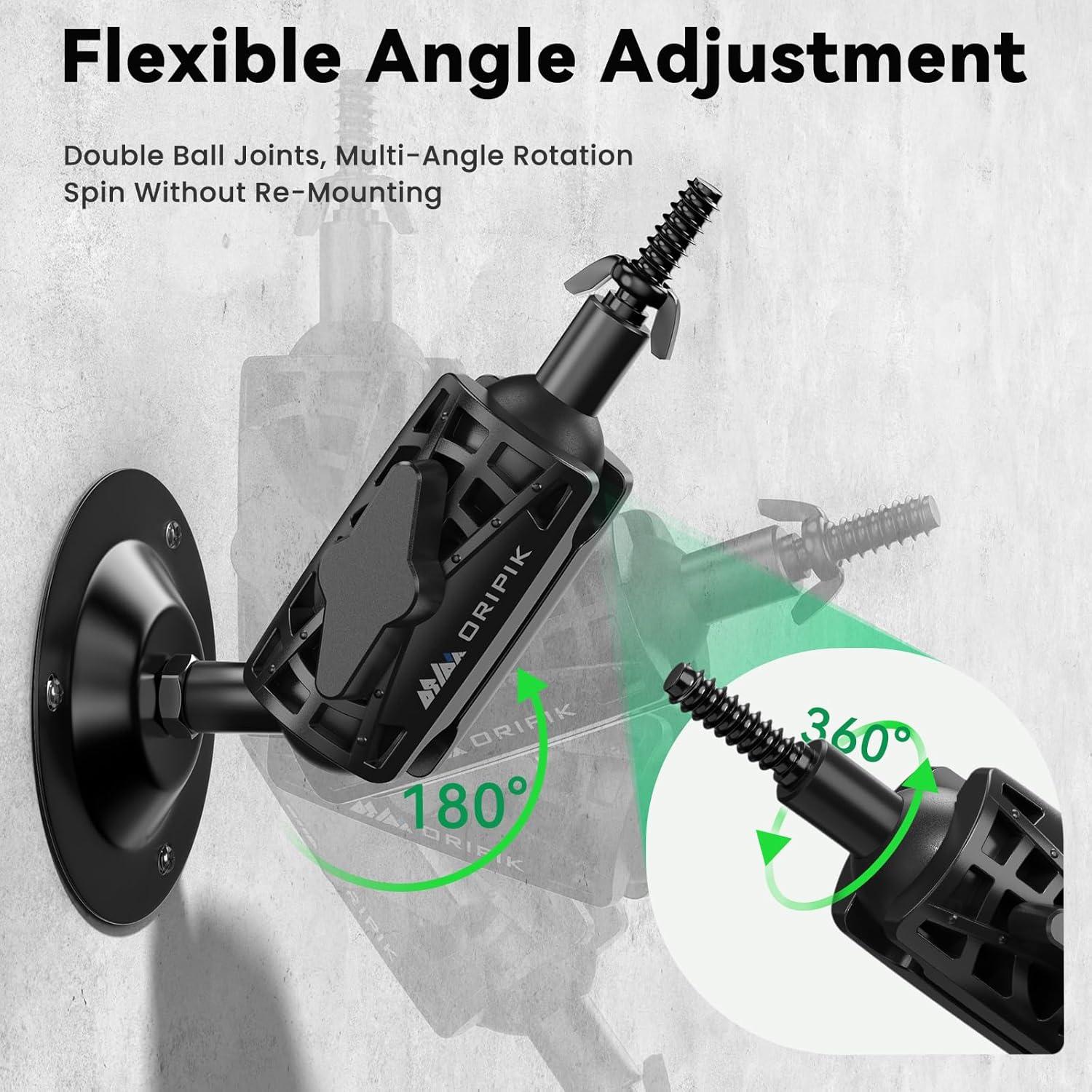Soporte de Pared Ajustable ORIPIK para Cámara 360° - 2 Paquetes