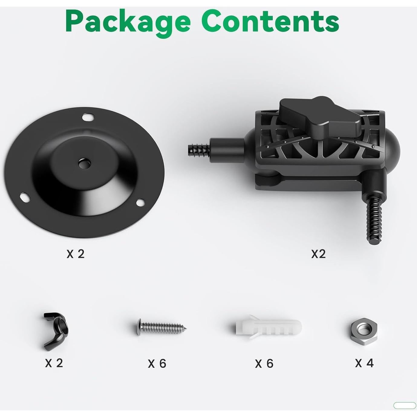 Soporte de Pared Ajustable ORIPIK para Cámara 360° - 2 Paquetes