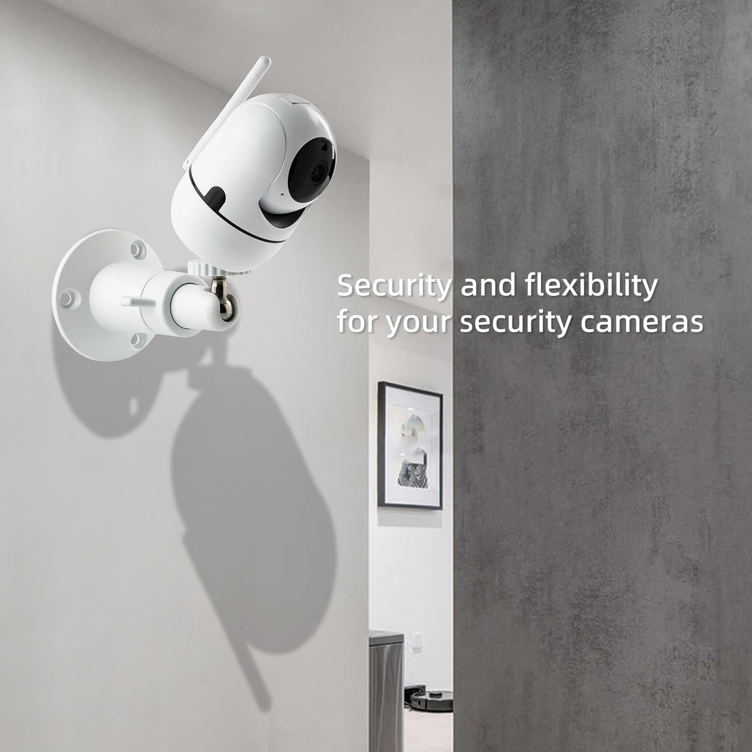 Soporte de Pared para Cámara de Seguridad NVRTTRR Blanco 2 Pzs