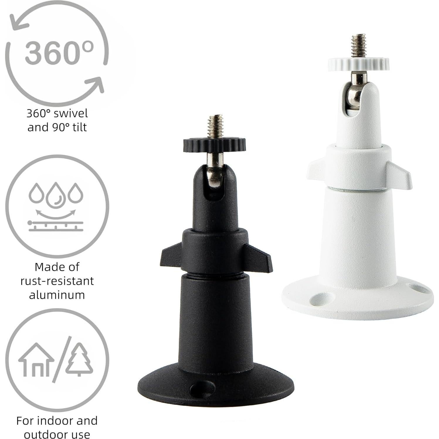 Soporte de Pared para Cámara de Seguridad NVRTTRR Blanco 2 Pzs