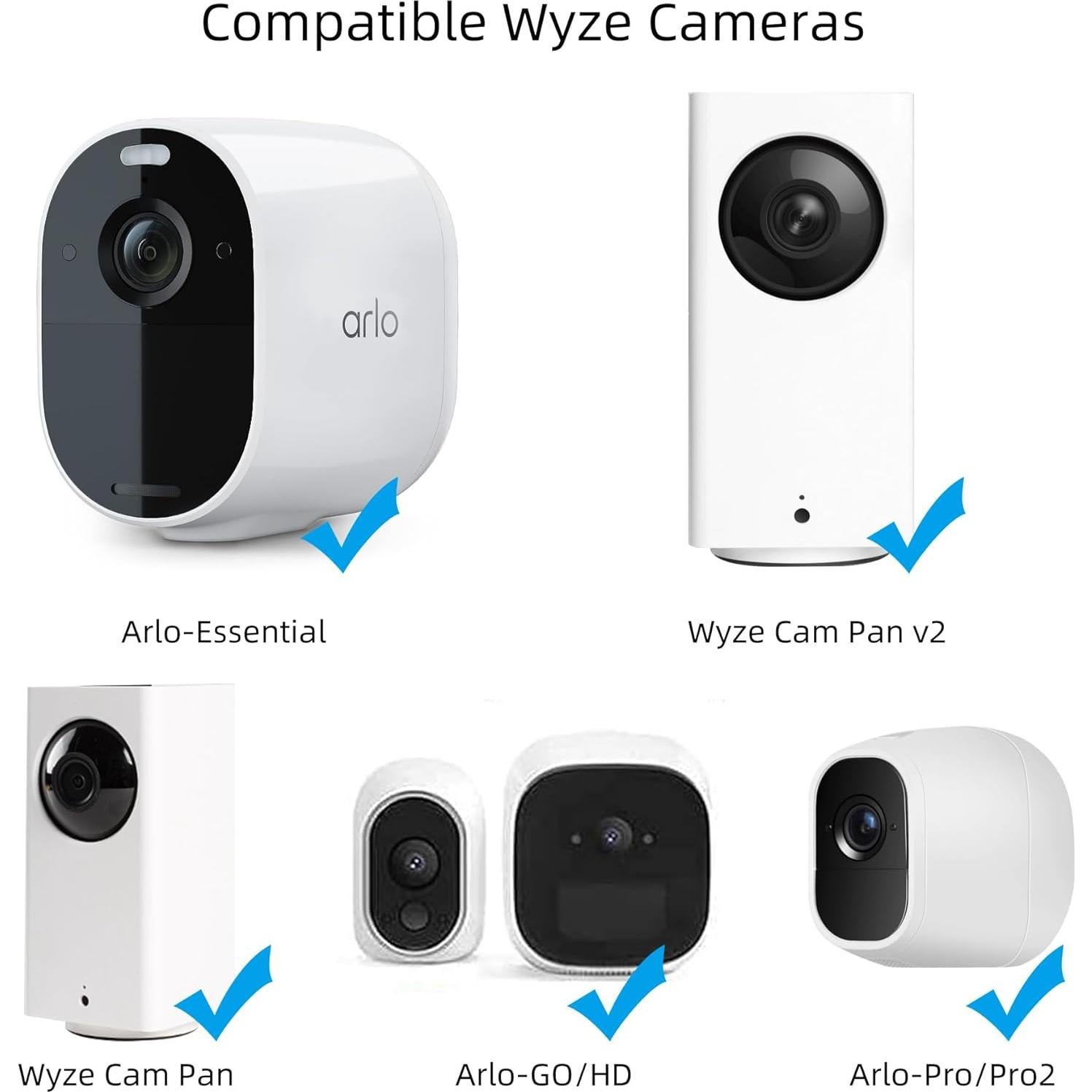 Soporte de Pared para Cámara de Seguridad NVRTTRR Blanco 2 Pzs