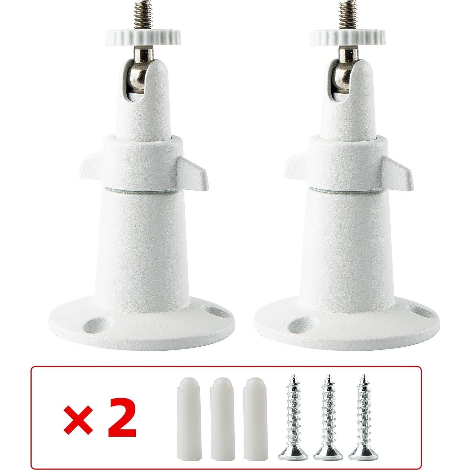 Soporte de Pared para Cámara de Seguridad NVRTTRR Blanco 2 Pzs