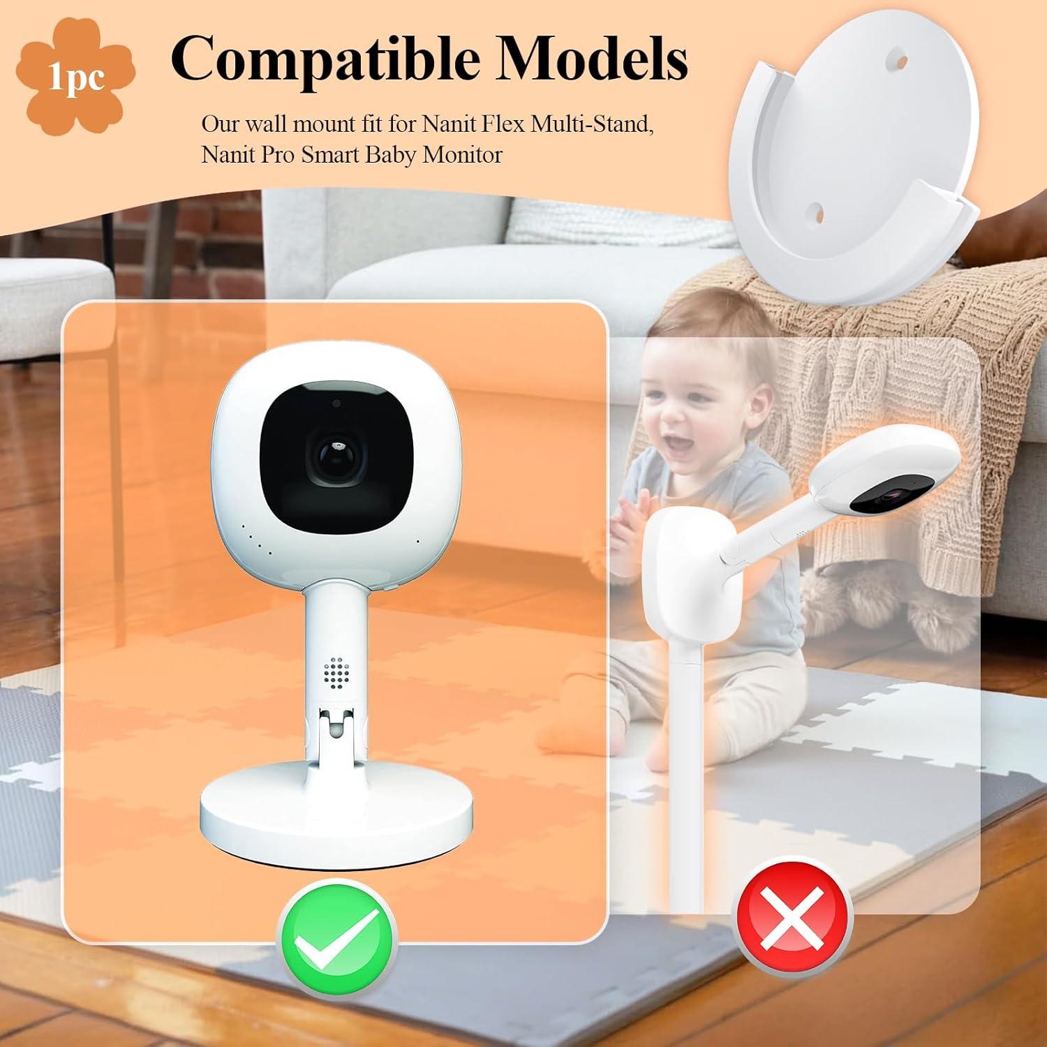 Soporte de Pared Redondo Blanco Ctuoptuo para Cámara Nanit